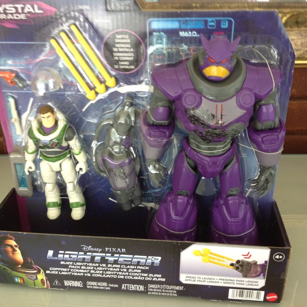 Pixar Lightyear Crystal Grade Buzz Lightyear Vs Zurg Clash Pack
